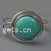 bracelet en alliage zinc à turquoise , alliage de zinc, avec turquoise Environ Vendu par sac