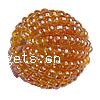 Woven Glass Seed Beads, Round, handmade 12mm Approx 3mm 