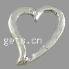 Zinc Alloy Linking Ring, Heart, plated, smooth 