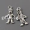 Character Shaped Zinc Alloy Pendants cadmium free Approx 2mm, Approx 