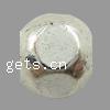 亜鉛合金のジュエリービーズ, 亜鉛合金, 円形, メッキ, 無色 穴:約 3mm, 売り手 KG