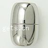 Round Stainless Steel Magnetic Clasp, Drum, plated, Customized Approx 2mm 