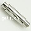 Round Stainless Steel Magnetic Clasp, 316 Stainless Steel, Tube, plated, Customized Approx 2mm 