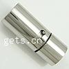 Stainless Steel Bayonet Clasp, Tube, plated Approx 6mm 