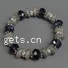Zinc Alloy Crystal Bracelets, with Crystal, faceted, 8-11mm .5 Inch 