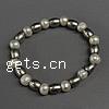 pulseras de perlas de aleación de zinc, Perlas cultivadas de agua dulce, pulsera de cuentas, 7-7mm, longitud:7.5 Inch, Vendido por Sarta