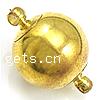 Brass Magnetic Clasp, Round, plated Approx 2mm 