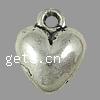 Zinc Alloy Heart Pendants, plated cadmium free Approx 0.5mm, Approx 