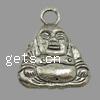 Buddhist Jewelry Pendant, Zinc Alloy, Buddha cadmium free Approx 3mm, Approx 