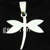 Stainless Steel Animal Pendants, Dragonfly, original color 
