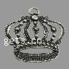 Zinc Alloy Crown Pendants, plated cadmium free Approx 4.5mm, Approx 