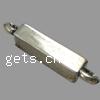 Zinc Alloy Connector Bar, Rectangle, plated, 1/1 loop cadmium free Approx 2mm, Approx 