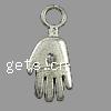 Zinc Alloy Hand Pendants, plated cadmium free Approx 4mm, Approx 