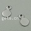 Stainless Steel Extender Chain Drop, Flat Round, original color Approx 0.5mm 