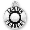 Sterling Silver Message Pendant, 925 Sterling Silver, Flat Round, plated [