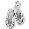 pendentifs à la forme de chaussure en argent pur , argent sterling 925, chaussures, Placage, plus de couleurs à choisir Vendu par PC