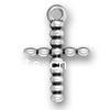 Colgantes Cruces de plata esterlina, plata de ley 925, chapado, más colores para la opción, 22x16mm, Vendido por UD