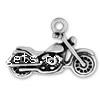 Sterling Silver Tool Pendants, 925 Sterling Silver, Motorcycle, plated 