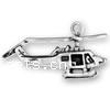 Sterling Silver Tool Pendants, 925 Sterling Silver, Airplane, plated 