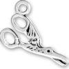 Sterling Silver Tool Pendants, 925 Sterling Silver, Scissors, plated 
