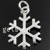 Sterling Silver Christmas Pendants, 925 Sterling Silver, Snowflake, plated Approx 3mm 