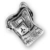 Sterling Silver Tool Pendants, 925 Sterling Silver, plated 