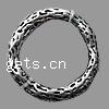 Zinc Alloy Linking Ring, Round, plated, hammered Approx 15mm, Approx 