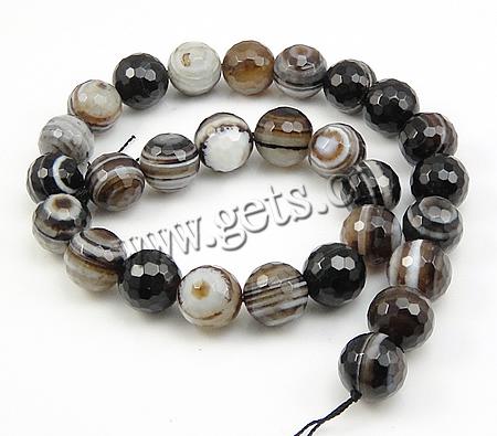 Natural Lace Agate Beads, Round, more sizes for choice & faceted, coffee color, Length:Approx 15.5 Inch, Sold By Strand