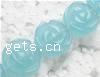 Flower Crystal Beads, carved, 15mm, Sold per  Strand
