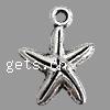 Zinc Alloy Star Pendant, Starfish, plated Approx 2mm 
