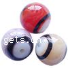 Two Tone Lampwork Beads, Round 12mm Approx 2mm 