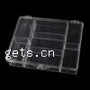 Caja plástica de abalorios, Plástico, Rectángular, 120x100x25mm, Vendido por UD