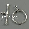 Zinc Alloy Toggle Clasp, Round, single-strand cadmium free  Approx 2.5, 3mm, Approx 