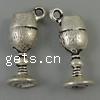 Zinc Alloy Tool Pendants, Cup, plated cadmium free Approx 1mm, Approx 