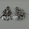 Zinc Alloy Animal Pendants, Spider, cadmium free Approx 2mm, Approx 
