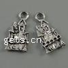 Zinc Alloy Building Pendants, plated cadmium free Approx 2.5mm, Approx 