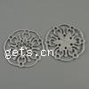 Filigree Zinc Alloy Connector, Flower, plated Approx 1mm, Approx 