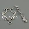Zinc Alloy Toggle Clasp, single-strand cadmium free Approx 1.5mm, Approx 