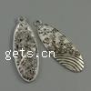 Zinc Alloy Flat Oval Pendants, plated cadmium free Approx 2mm, Approx 
