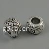 Filigree Zinc Alloy Beads, Rondelle, plated Approx 5mm, Approx 