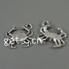 Zinc Alloy Animal Pendants, Crab, plated Approx 2mm, Approx 