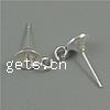 Zinc Alloy Ear Stud Component, plated nickel, lead & cadmium free Approx 1mm, Approx 