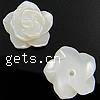Natural White Shell Beads, Flower Approx 0.5mm 