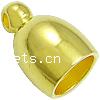 Brass End Cap, Dome, plated 7mm Approx 1.5mm, 6.5mm 
