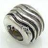 Stainless Steel European Beads, 316 Stainless Steel, Rondelle, without troll Approx 5mm 