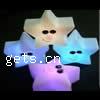 LED Colorful Night Lamp, PC Plastic, Star, mixed colors 