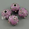 Indonesia Jewelry Beads, with Brass, Drum, large hole, cadmium free Approx 4mm 