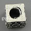 European Brass Beads, Cube, plated, with troll nickel, lead & cadmium free Approx 4mm 
