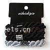 Elastic Hair Band, Elastic Thread, with rhinestone, mixed colors, 9mm Approx 5 Inch 