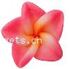 Flower Polymer Clay Beads, plumeria, 5 petal Approx 2mm 